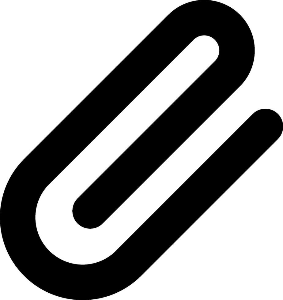 Paperclip icon in flat style. vector