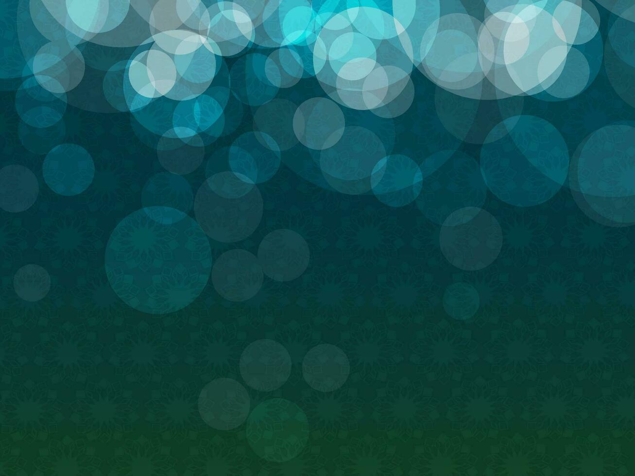 Seamless pattern floral background decorated with circles. vector