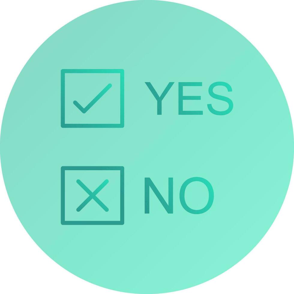 Yes No Option Vector Icon 25021200 Vector Art at Vecteezy