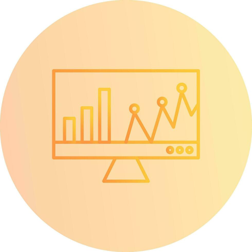 Online Stats Vector Icon