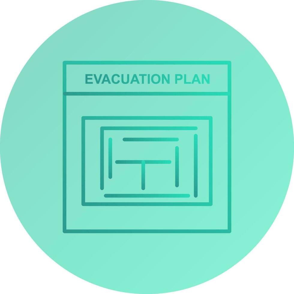 Evacuation Plan Vector Icon