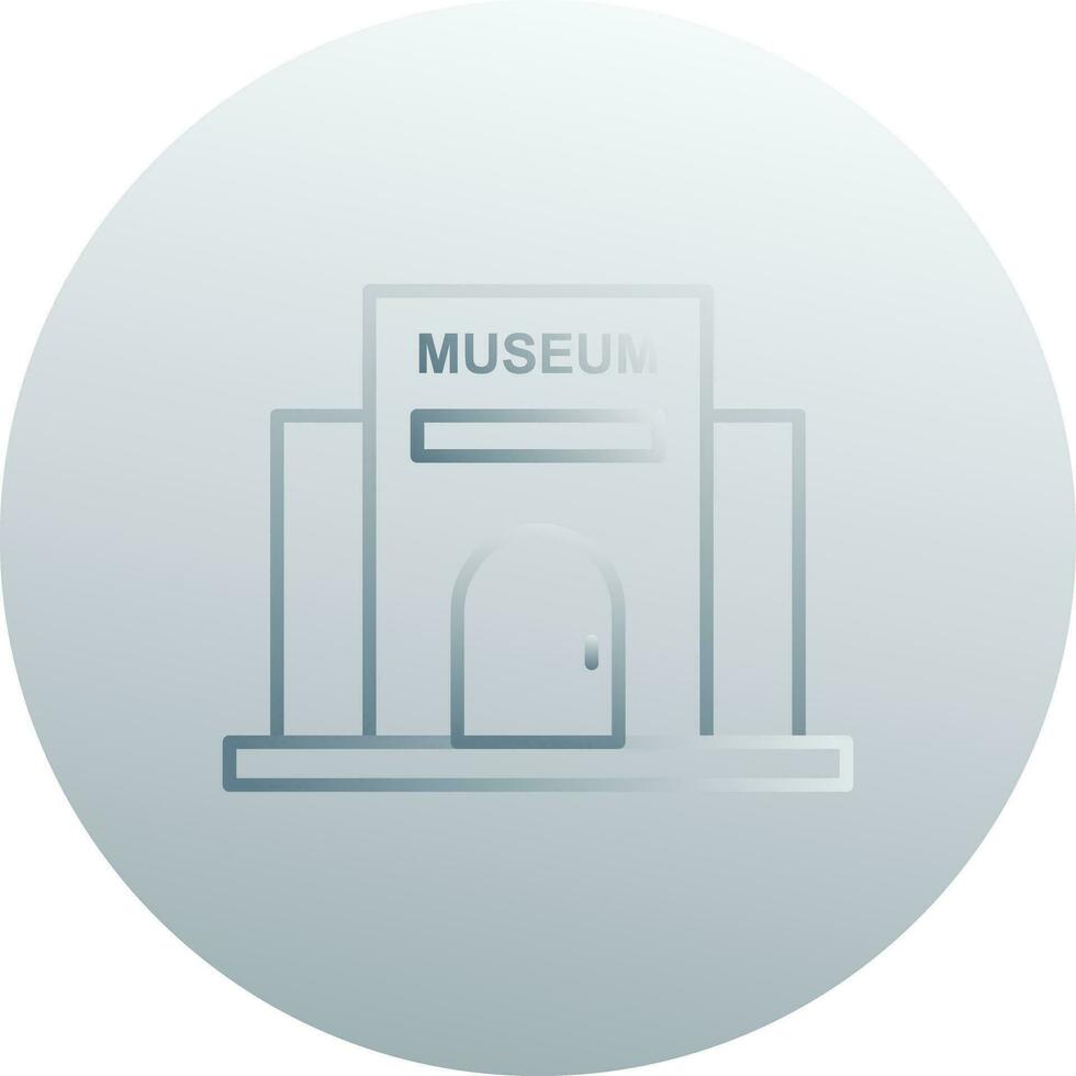 icono de vector de edificio de museo