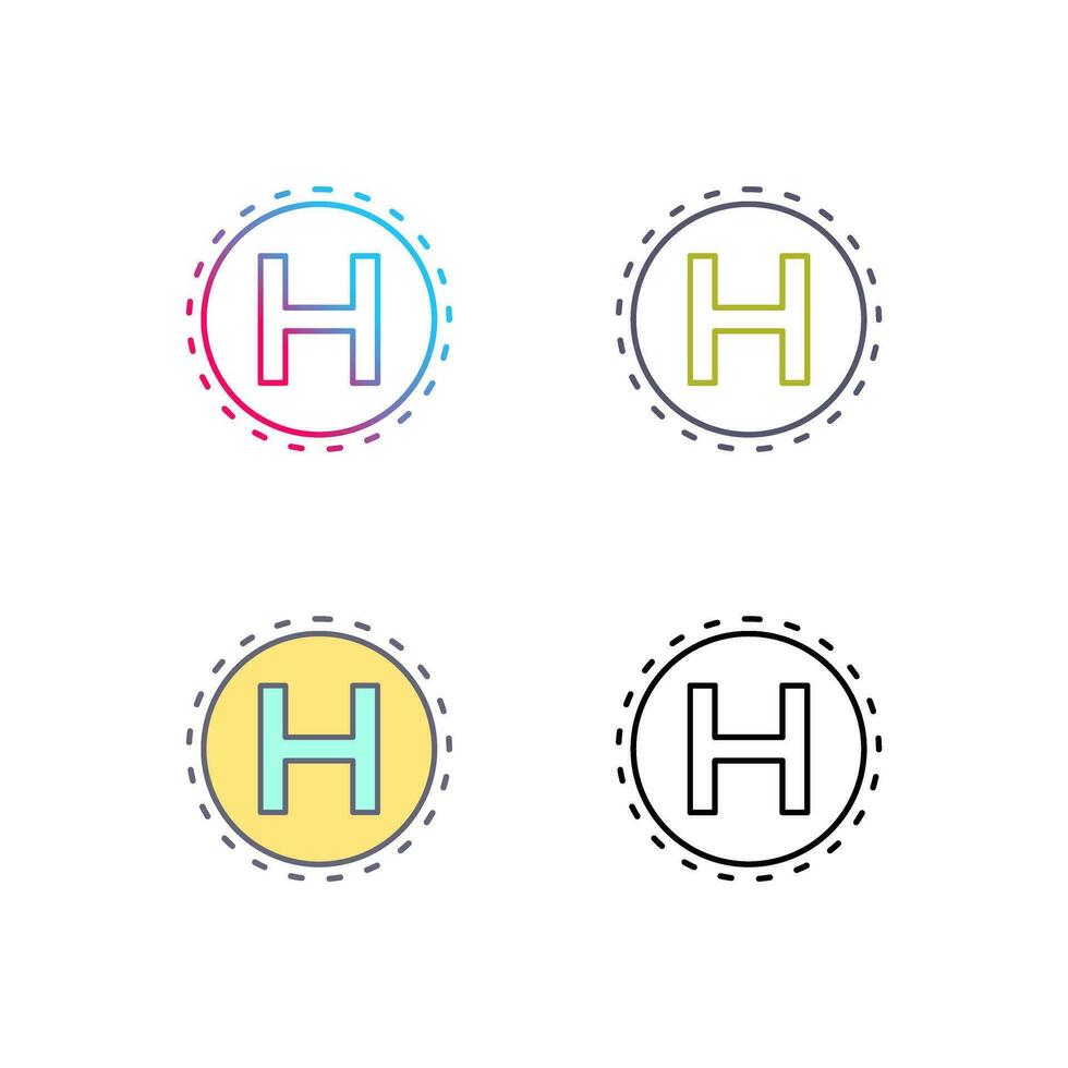 Helipad Vector Icon