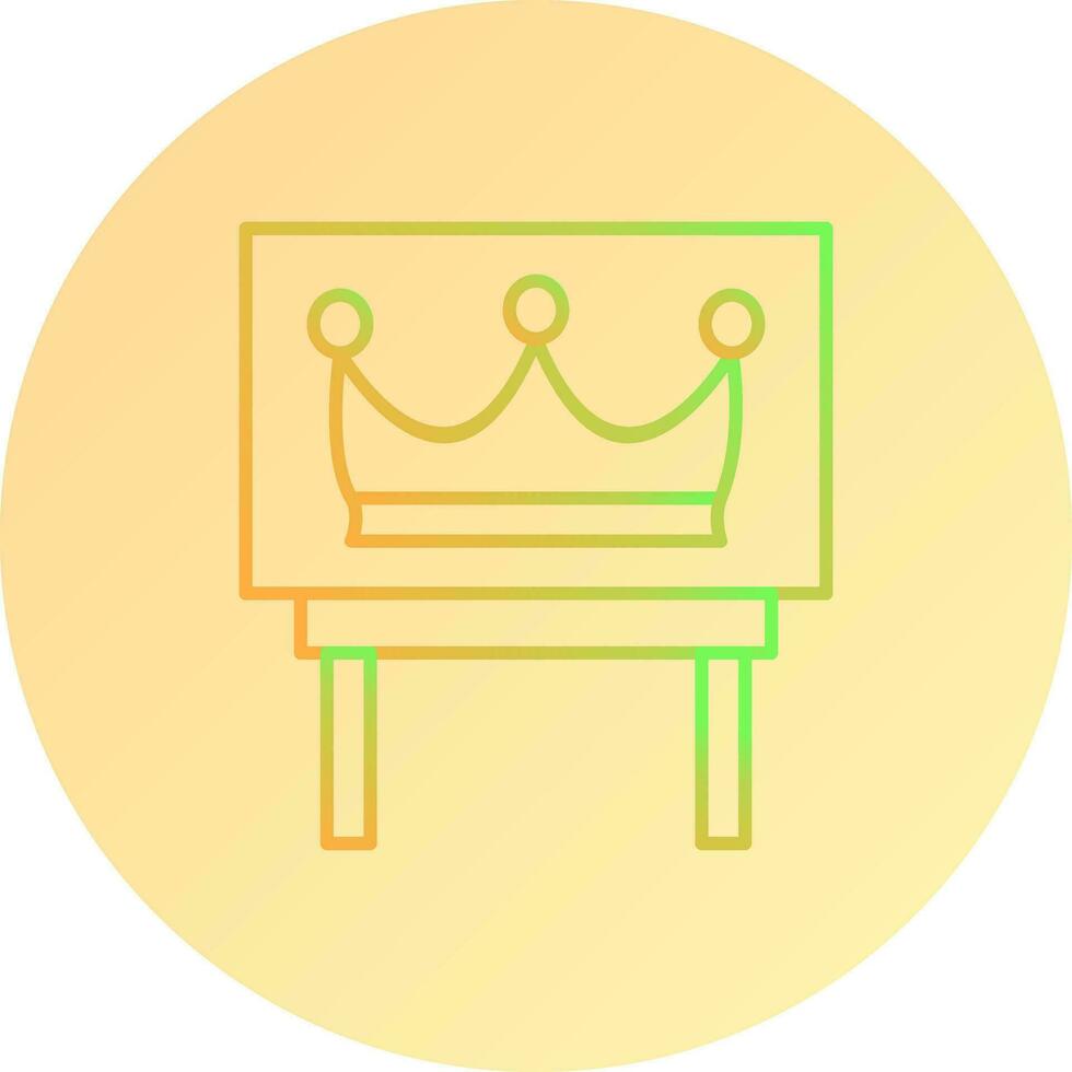 Crown Exhibit Vector Icon