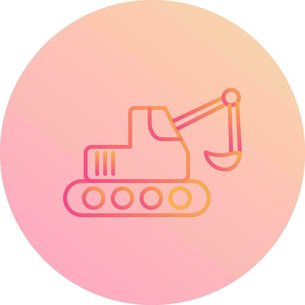 Escavator Vector Icon