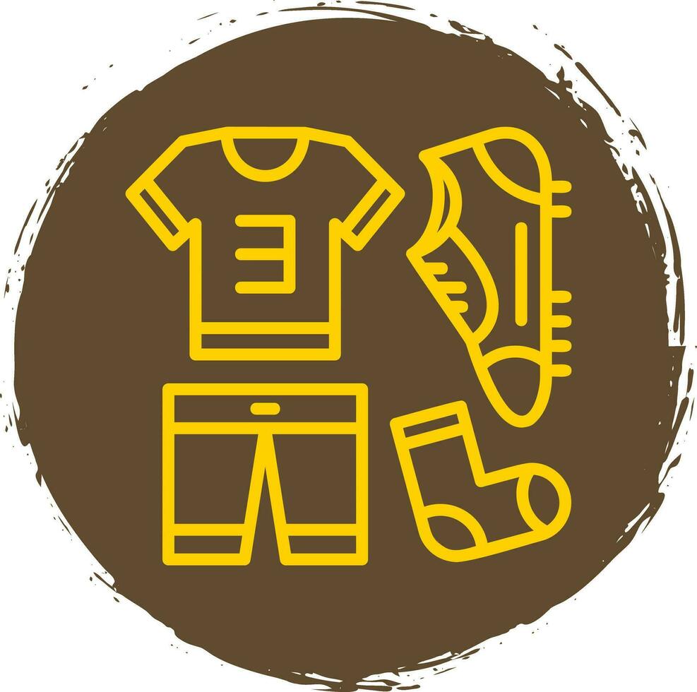 Football uniform Vector Icon Design
