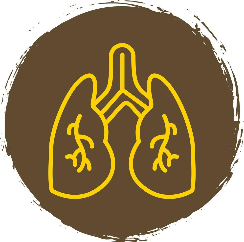 diseño de icono de vector de pulmones