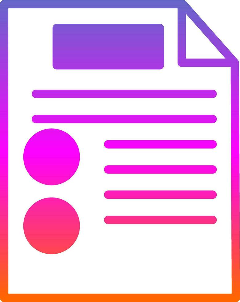 Document Vector Icon Design