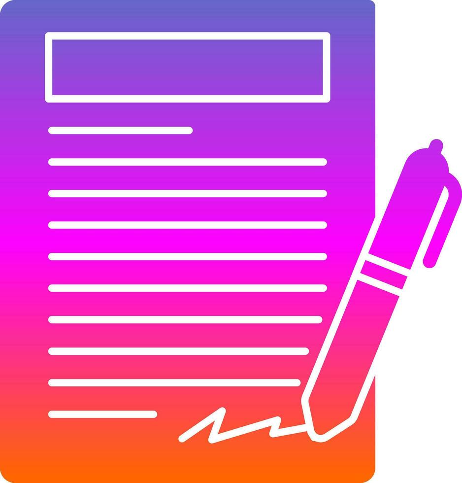 Agreement Vector Icon Design