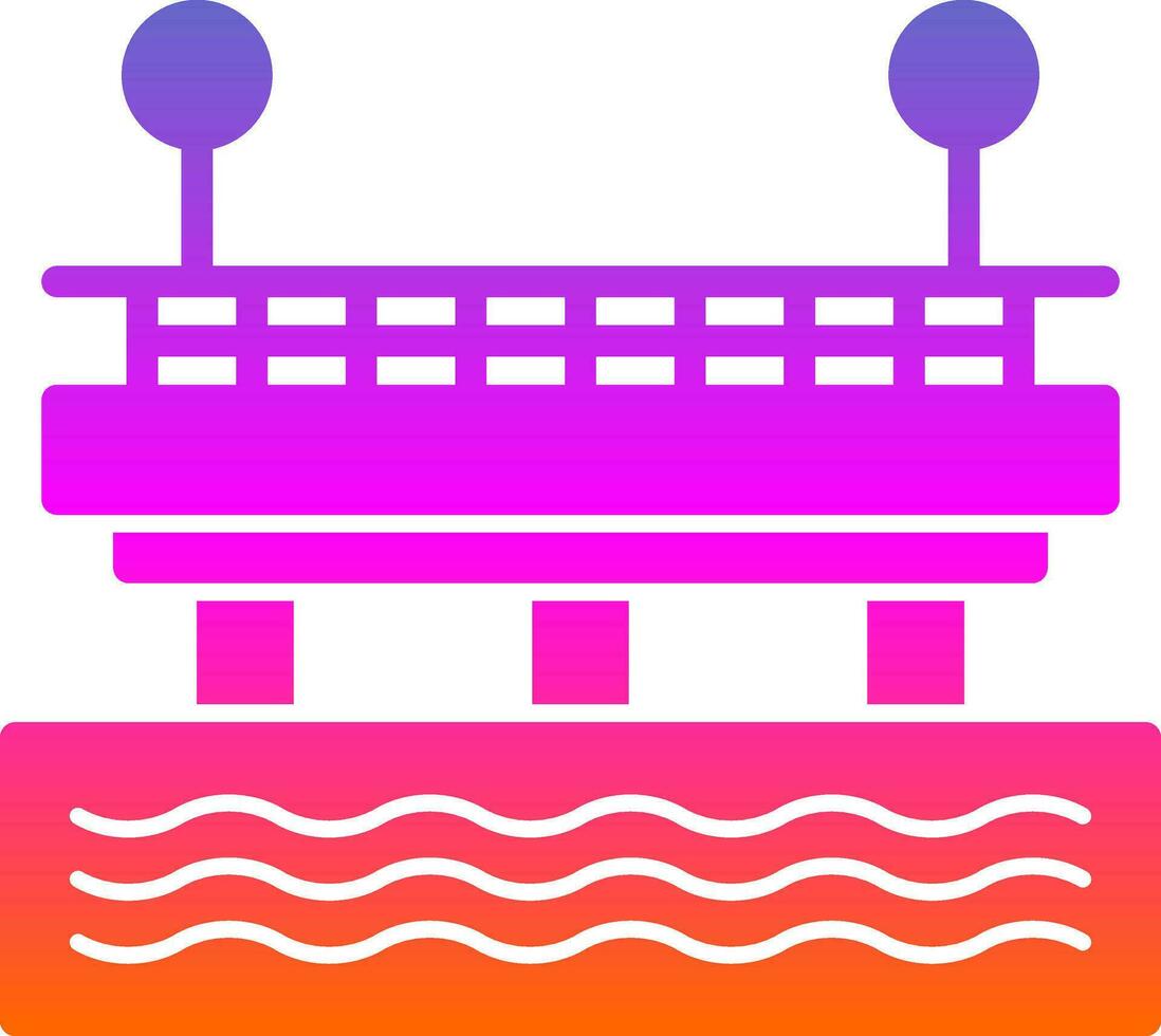 Pier Vector Icon Design
