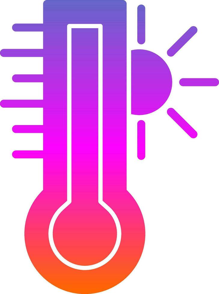 Hot temperature Vector Icon Design