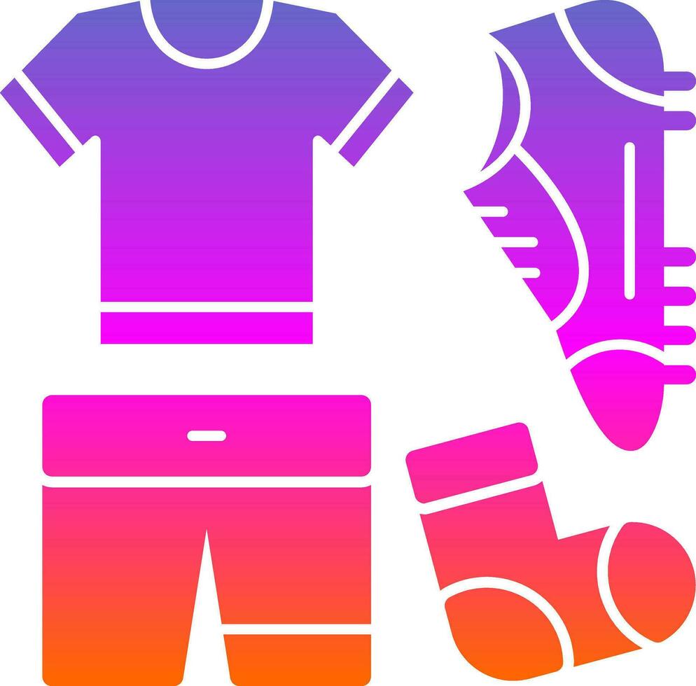 Football uniform Vector Icon Design