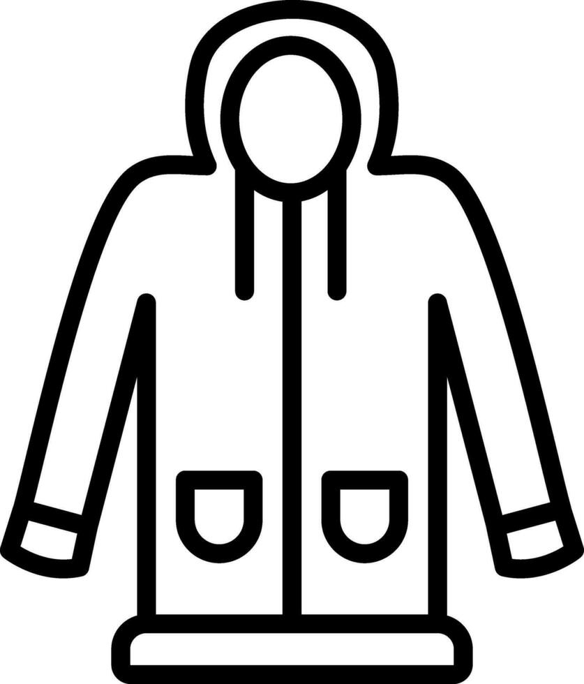 Raincoat Vector Icon Design