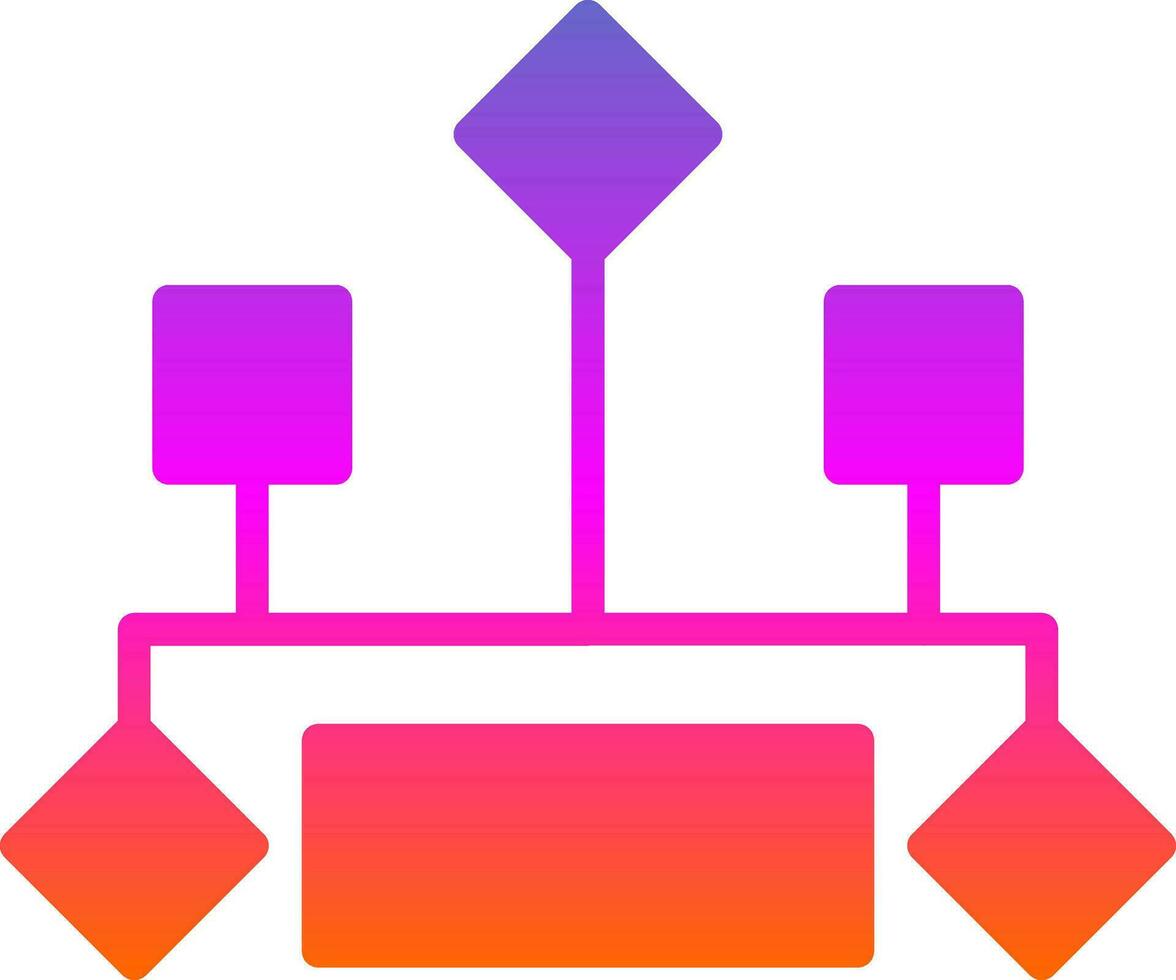 Hierarchical structure Vector Icon Design