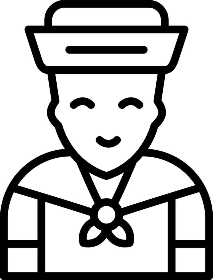 Sailor Vector Icon Design
