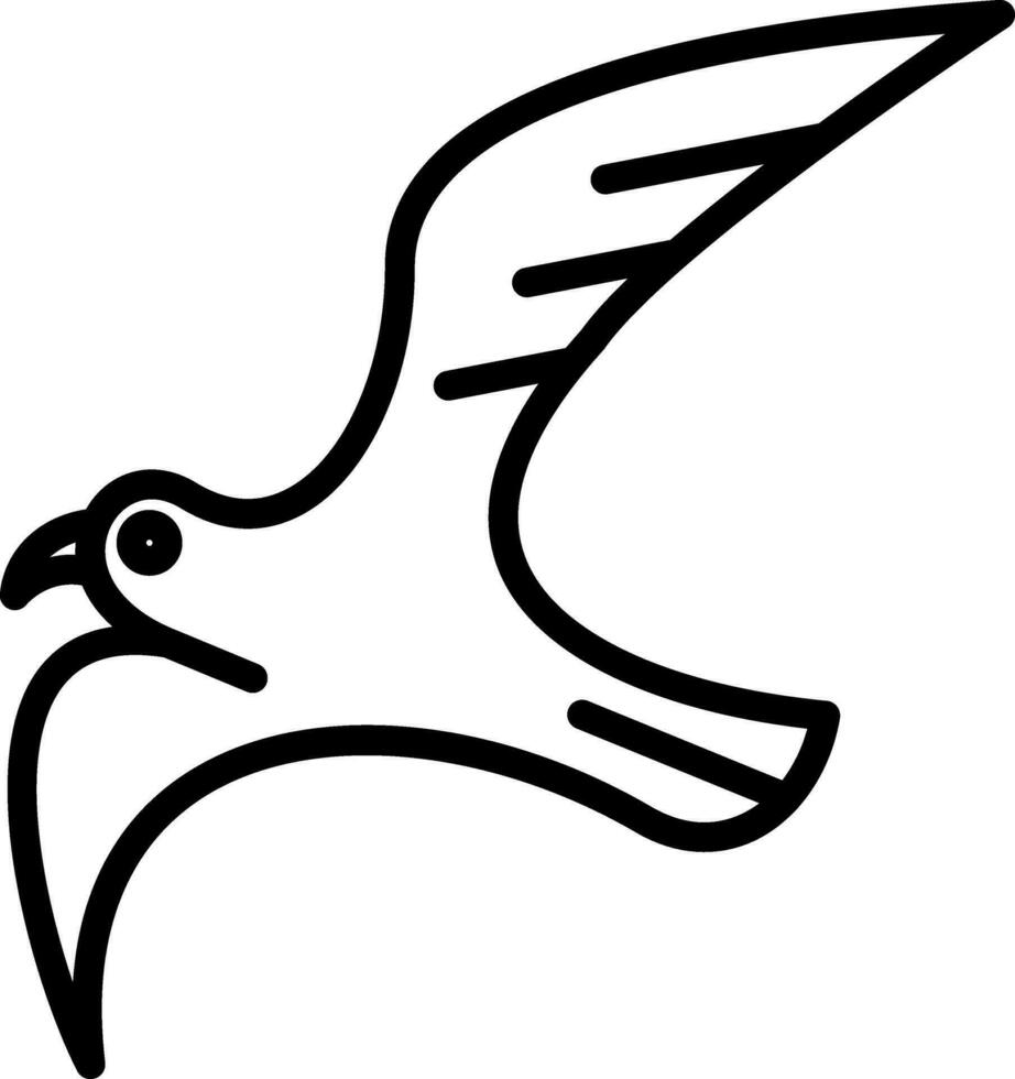 diseño de icono de vector de gaviota