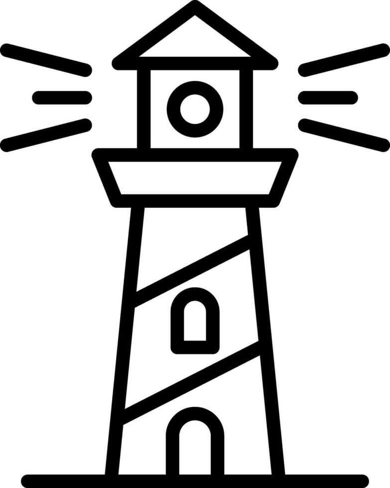 Lighthouse Vector Icon Design