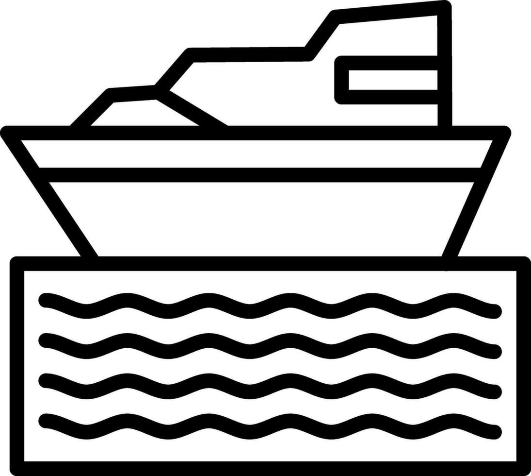 diseño de icono de vector de barco