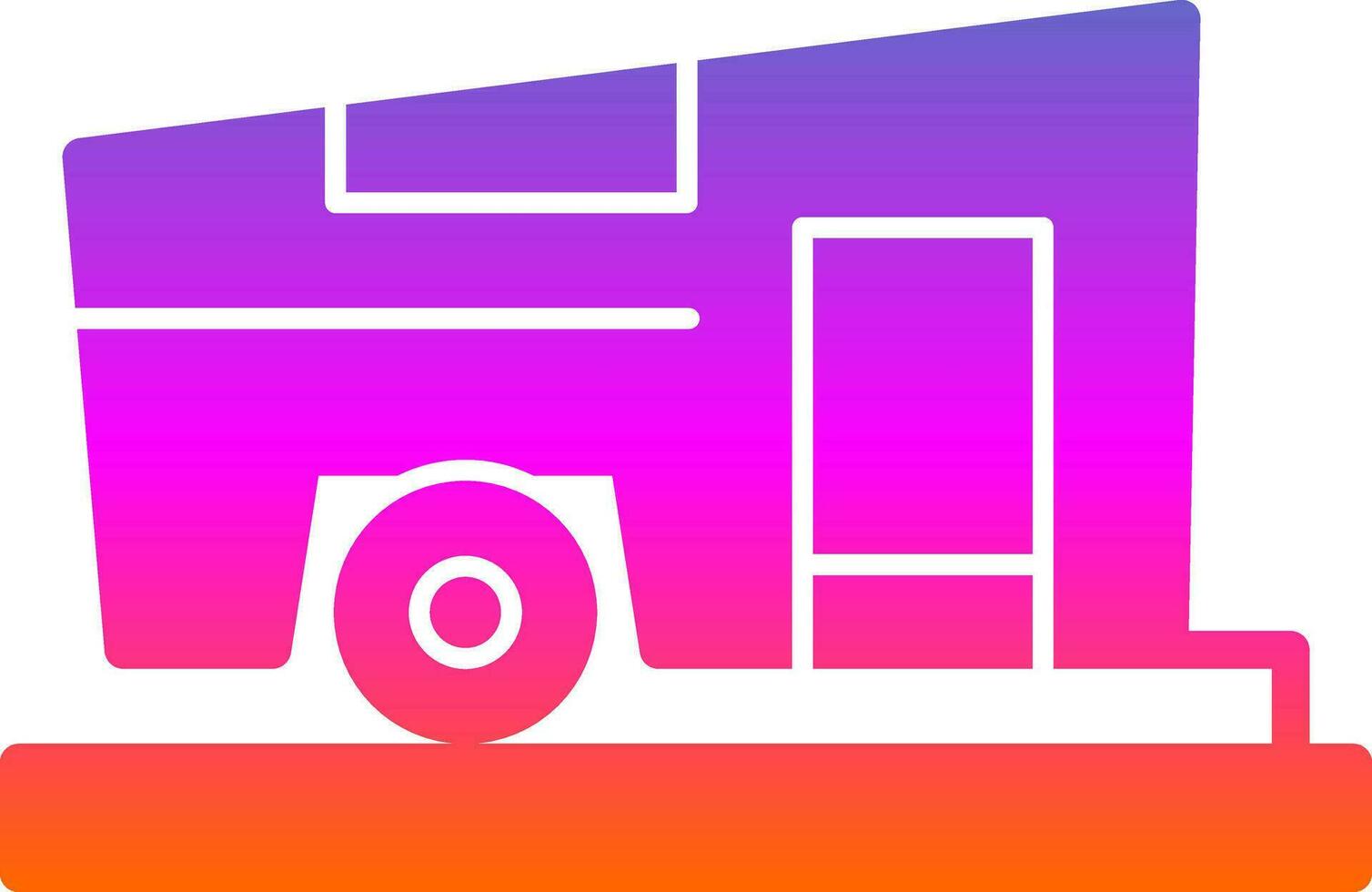 Campervan Vector Icon Design