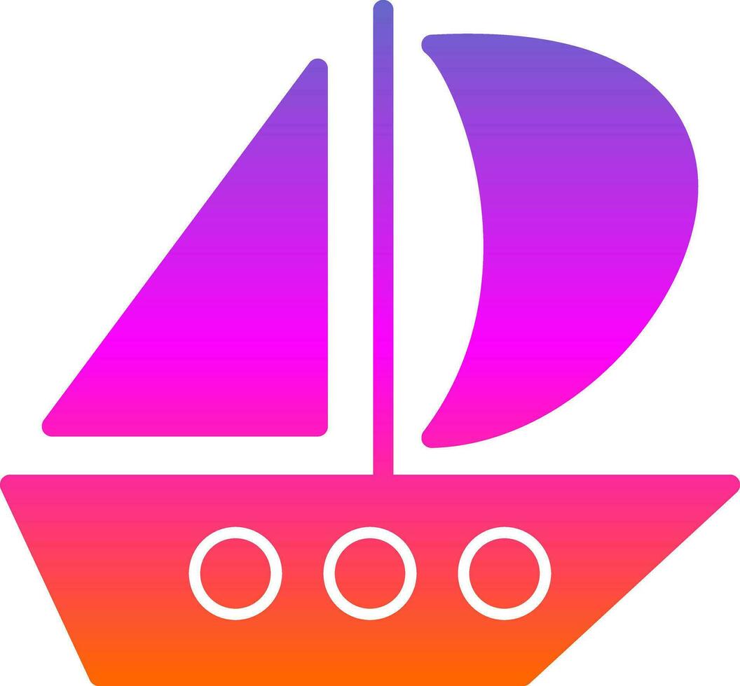 Catamaran Vector Icon Design