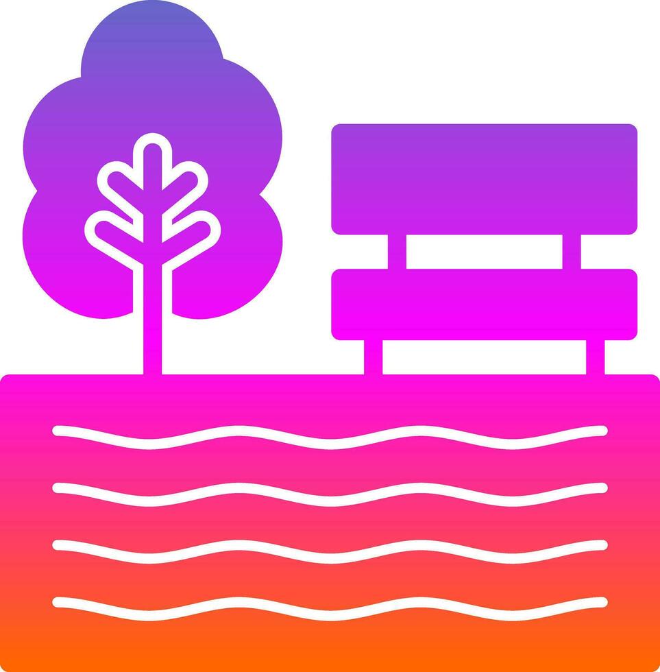 Lake Vector Icon Design