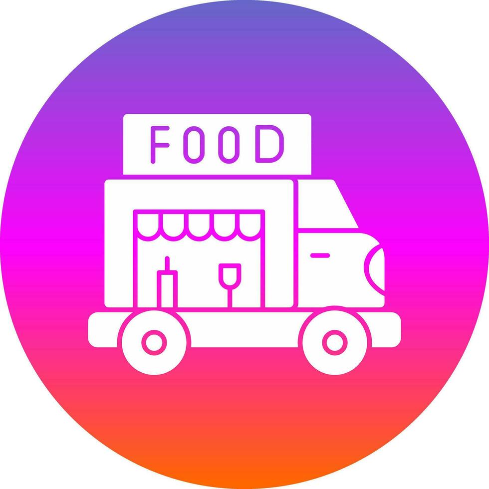 diseño de icono de vector de camión de comida