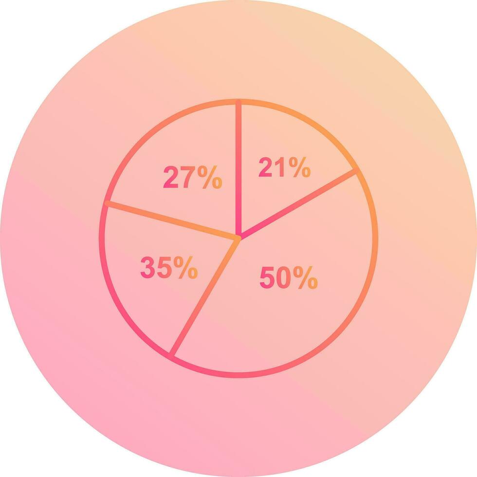 Pie Chart Vector Icon