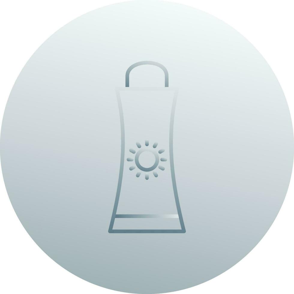 Sunblock Cream Vector Icon