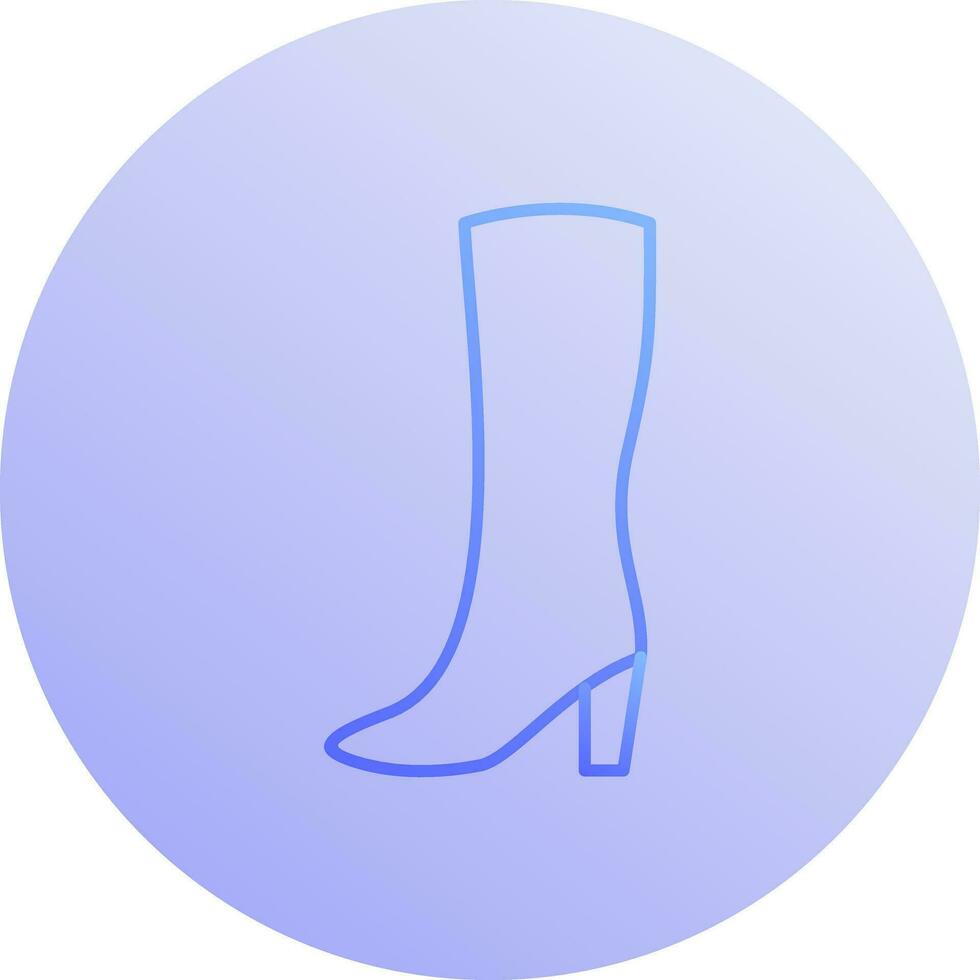 icono de vector de botas largas