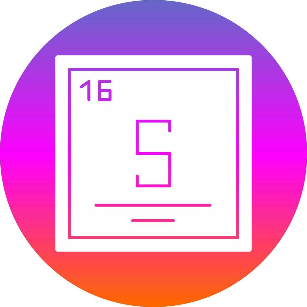 Sulfur Vector Icon Design