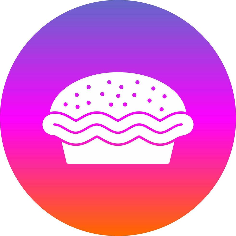 Pie Vector Icon Design