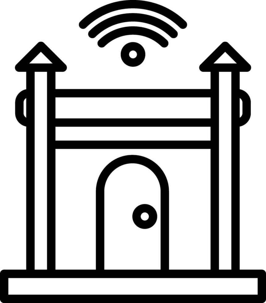 Halle gate Vector Icon Design