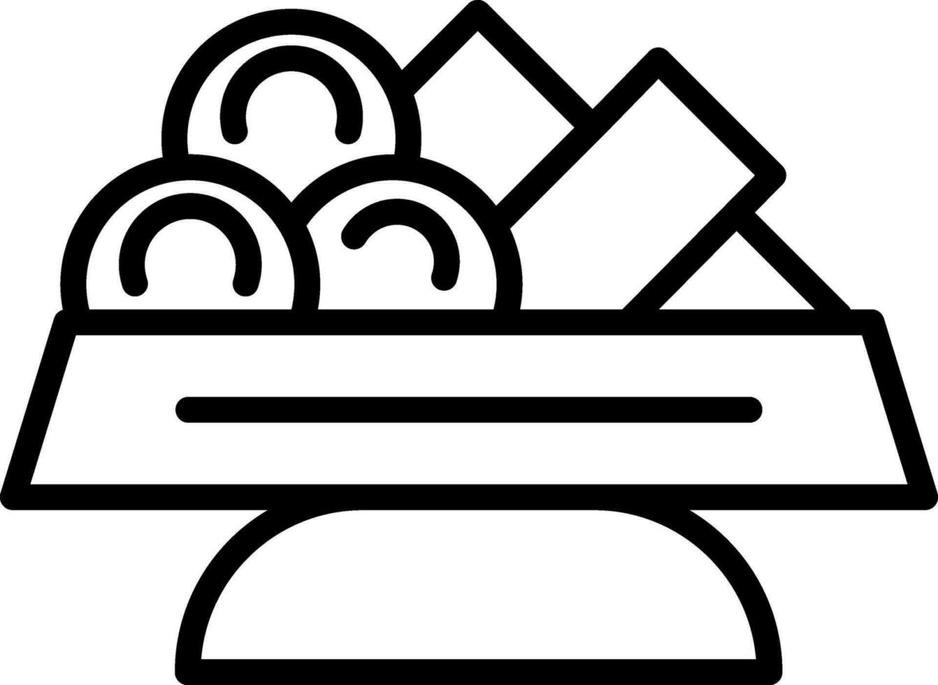 Moules frites Vector Icon Design