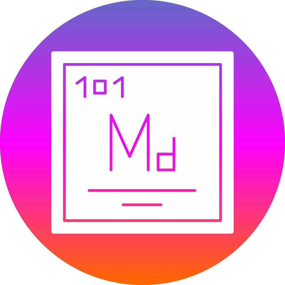 Mendelevium Vector Icon Design