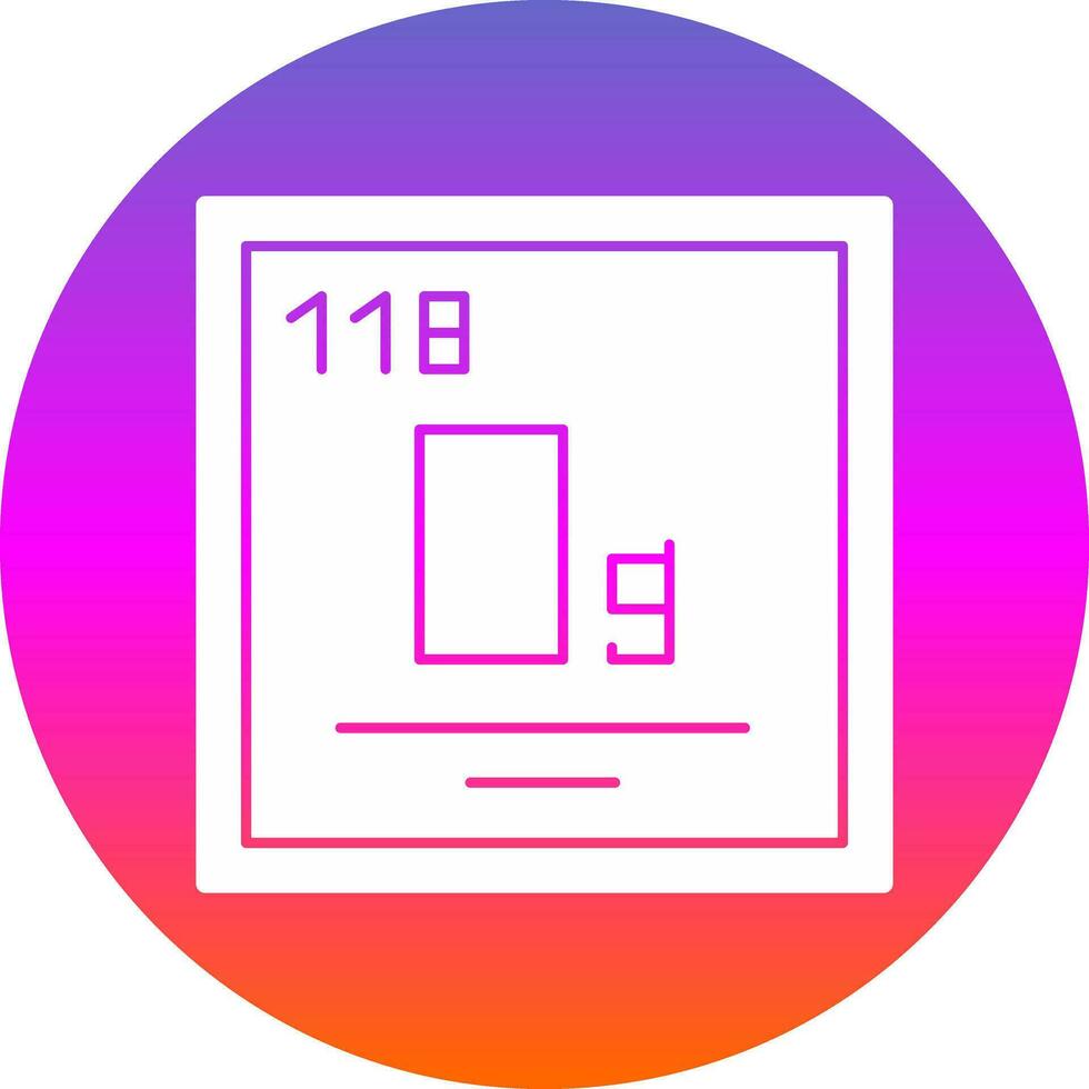 Oganesson Vector Icon Design