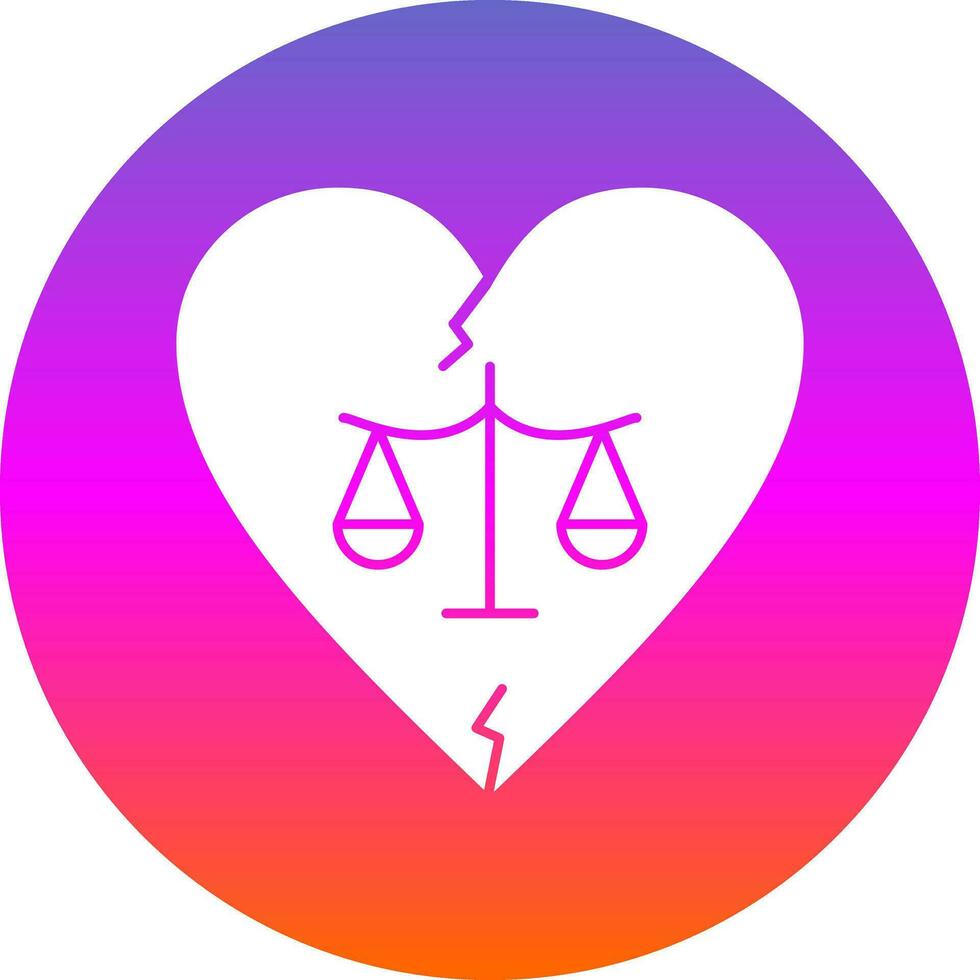 Divorce Vector Icon Design