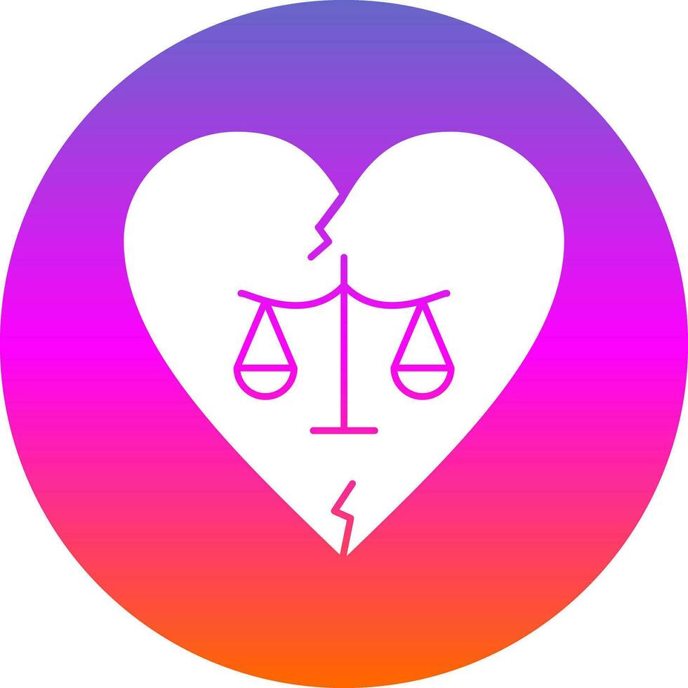 Divorce Vector Icon Design