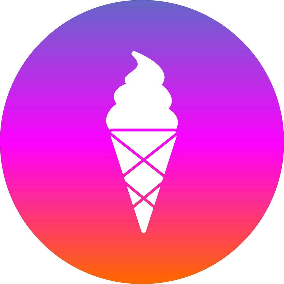 Ice cream cone Vector Icon Design