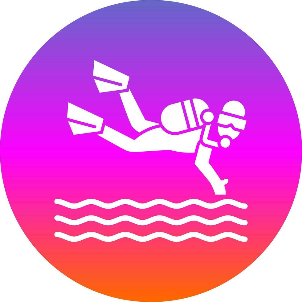 Scuba dive Vector Icon Design