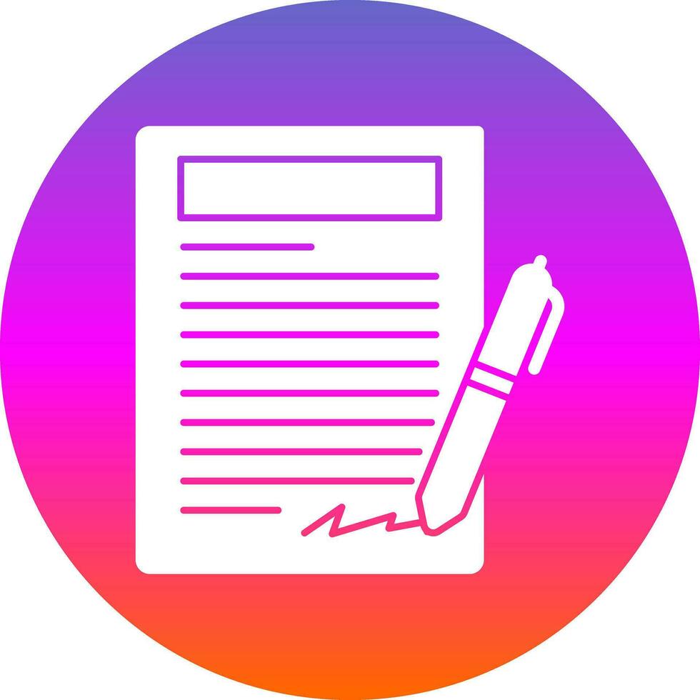Agreement Vector Icon Design