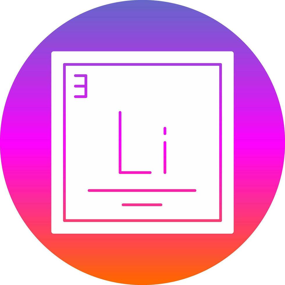 Lithium Vector Icon Design