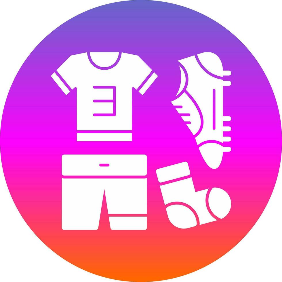 Football uniform Vector Icon Design