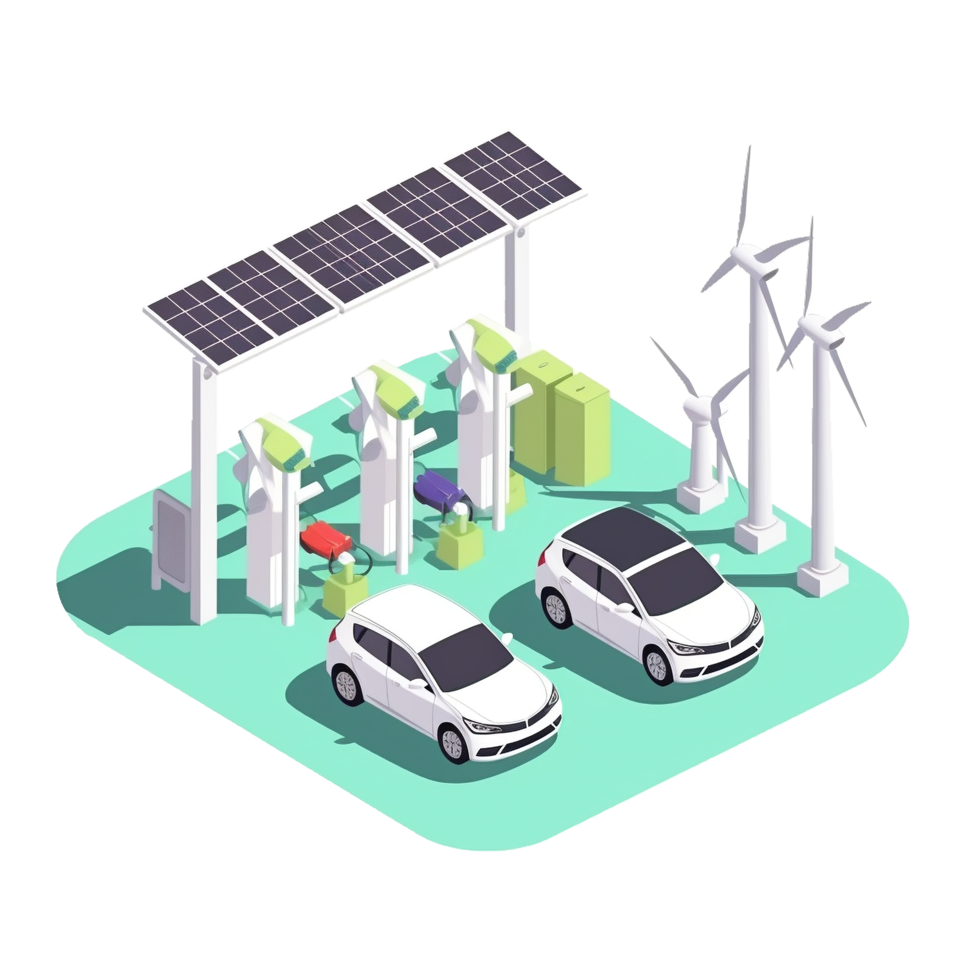 Electric Car Charging Station Wind Turbines And Solar Panels Eco electric-car-charging-station-wind-turbines-and-solar-panels-eco