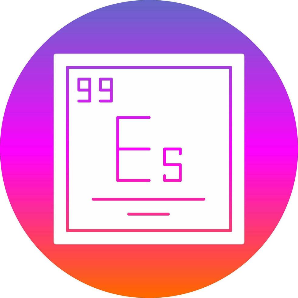 Einsteinium Vector Icon Design