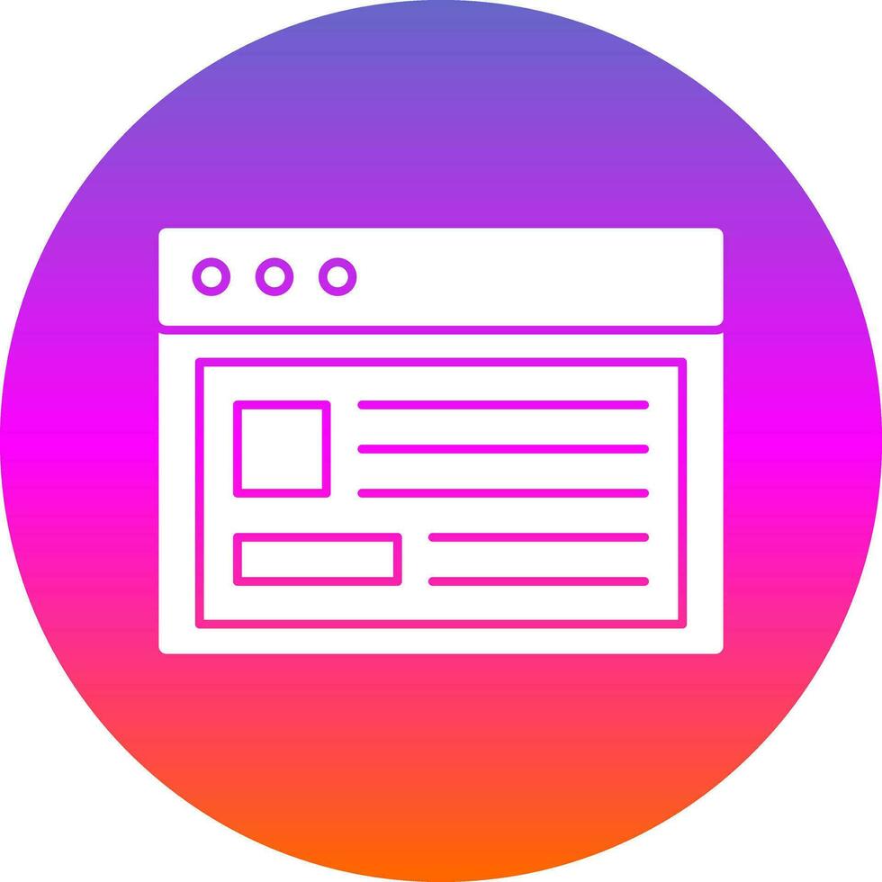 Webpage Vector Icon Design