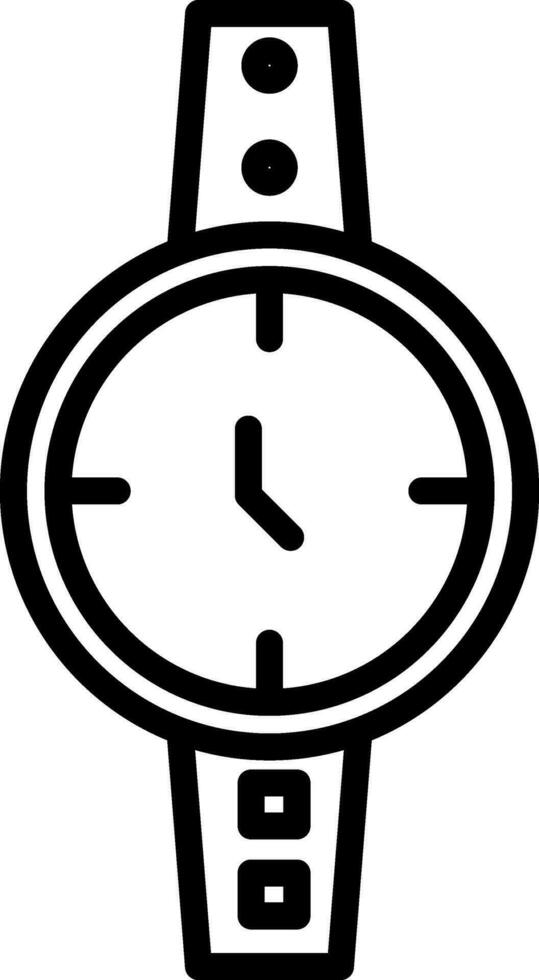 diseño de icono de vector de reloj de pulsera