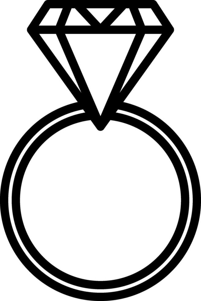 Diamond ring Vector Icon Design