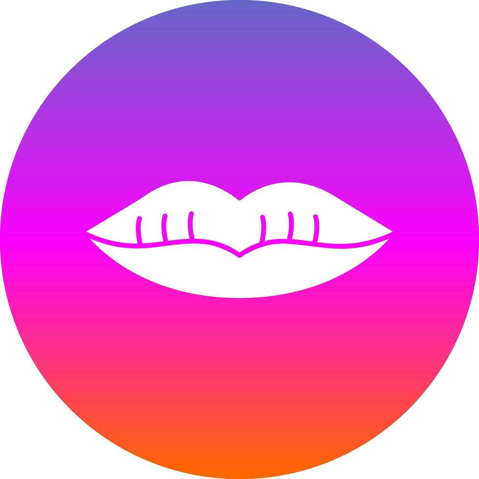 Lips Vector Icon Design