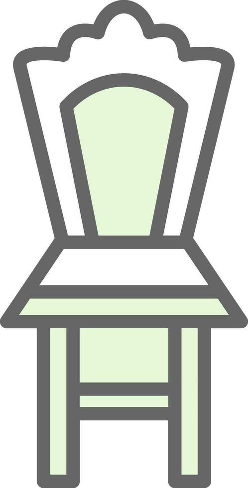 diseño de icono de vector de silla