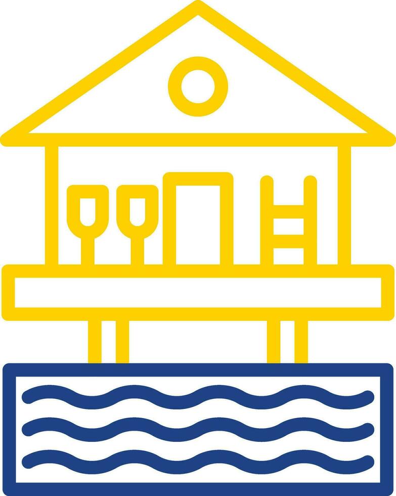 Beach hut Vector Icon Design